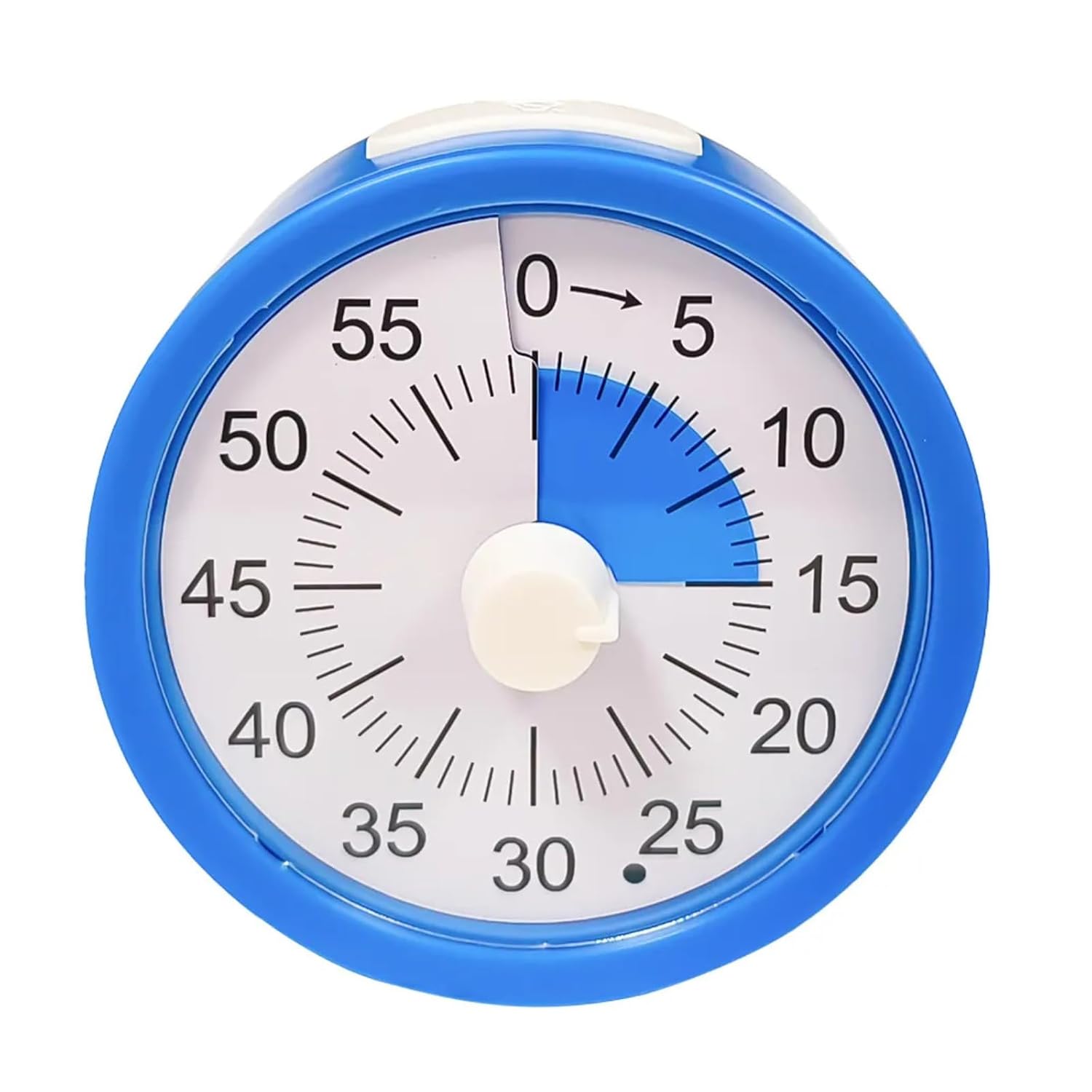 60 Minute Visual Timer Clock – Silent Countdown Timer for Kids & Adults | Time Management for Classroom, Kitchen, Study, Office, ADHD, Homeschool, Tasks & Games (Round, Blue)
