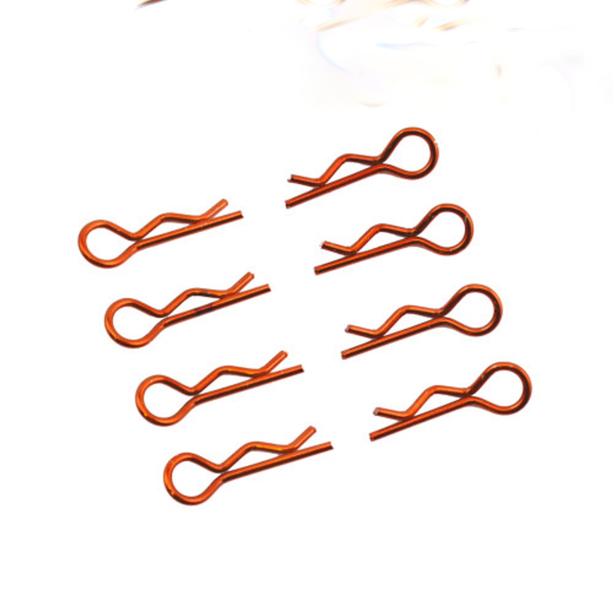 Ultimate Racing 1/8th Scale Size Body Clips (Orange)