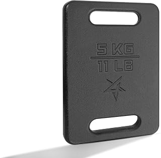 Yes4All Cast Iron Training Plate for Backpacks - Various Sizes Fitness Equipment for Swings, Squats, Strength Training and Home Exercises