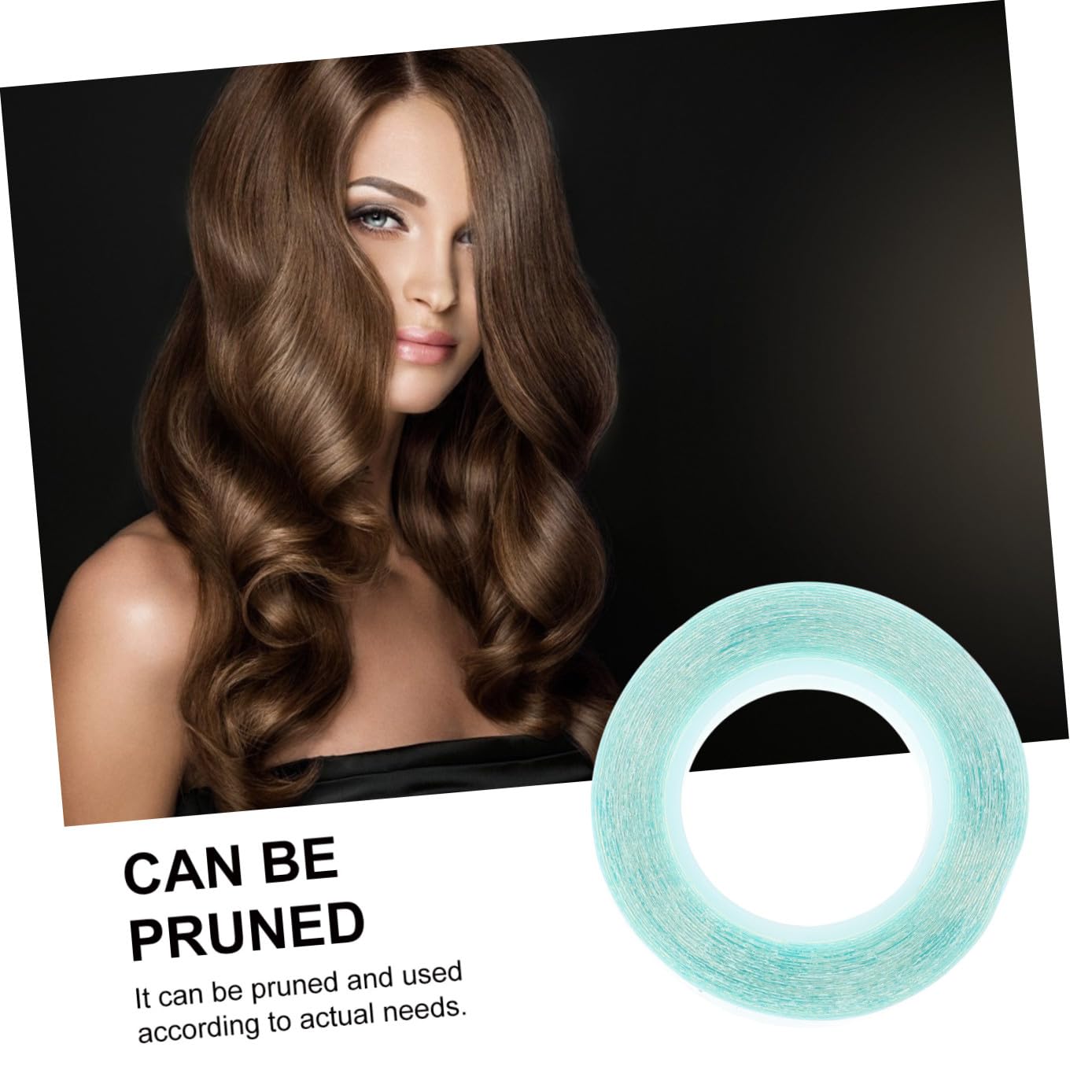 4rolls Double-Sided Hair Extension Tape Adhesive Stickers for Wig Replacement No-Slip Invisible Design for Natural Look Safe for Hair Use