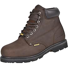 Work Boots for Men, Steel Toe, Leather, Oil, Slip and Heat Resistant Heavy Duty Wide Industrial & Construction Safety Boots, US 7-17 M & W