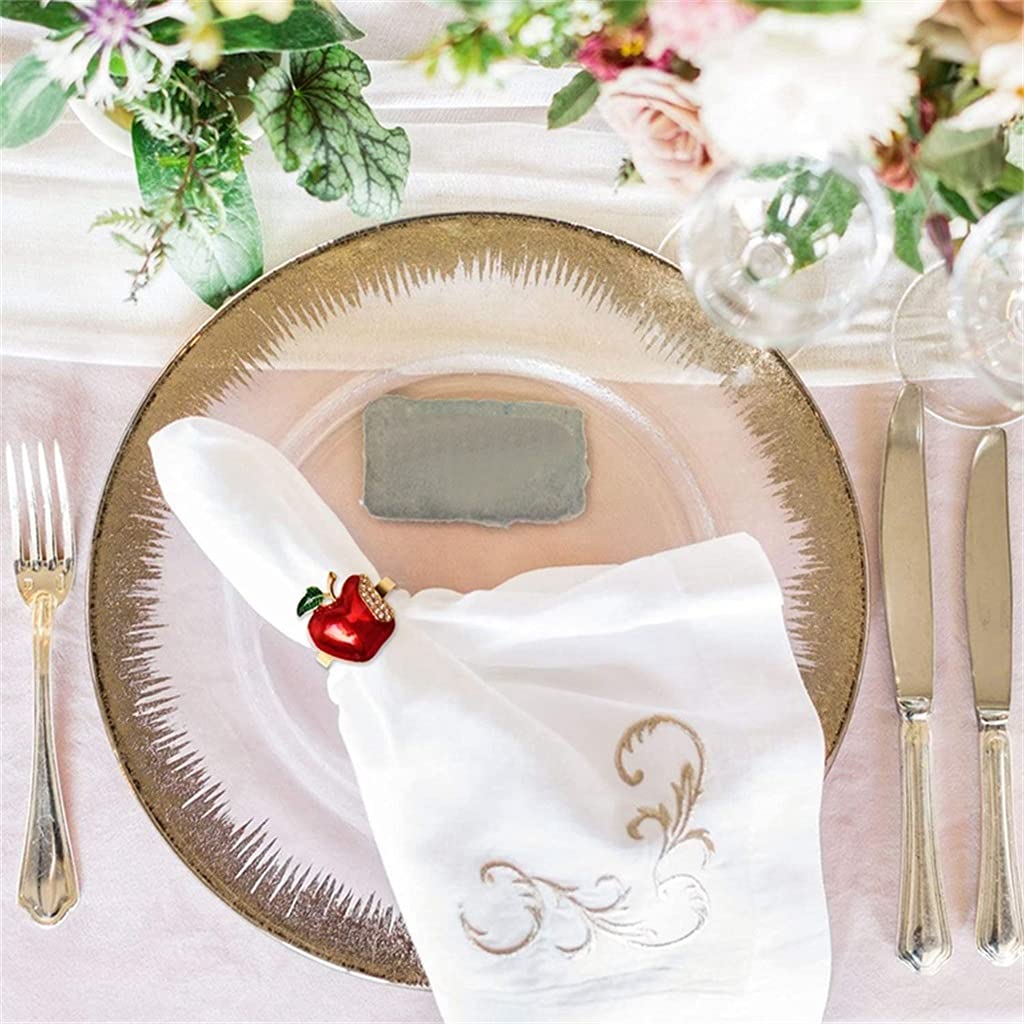 Serviettenringe 6er-Set, Serviettenring für Hochzeit, Dinnerparty, Bankett, Serviette für Weihnachten, Geburtstag (A wie abgebildet)