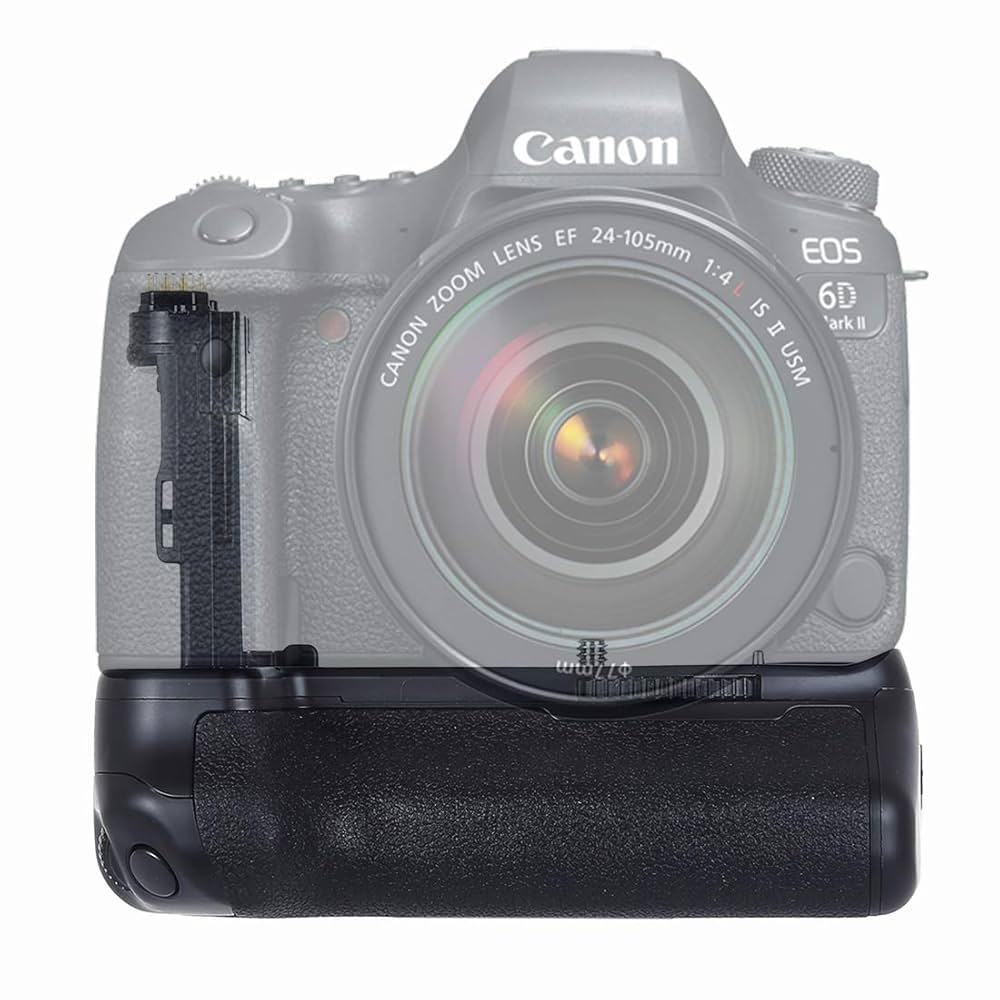 Canon EOS 6D デジタル一眼レフカメラ+バッテリーグリップ付き Amazon | PULUZ カメラ垂直バッテリーグリップ シャッターボタン