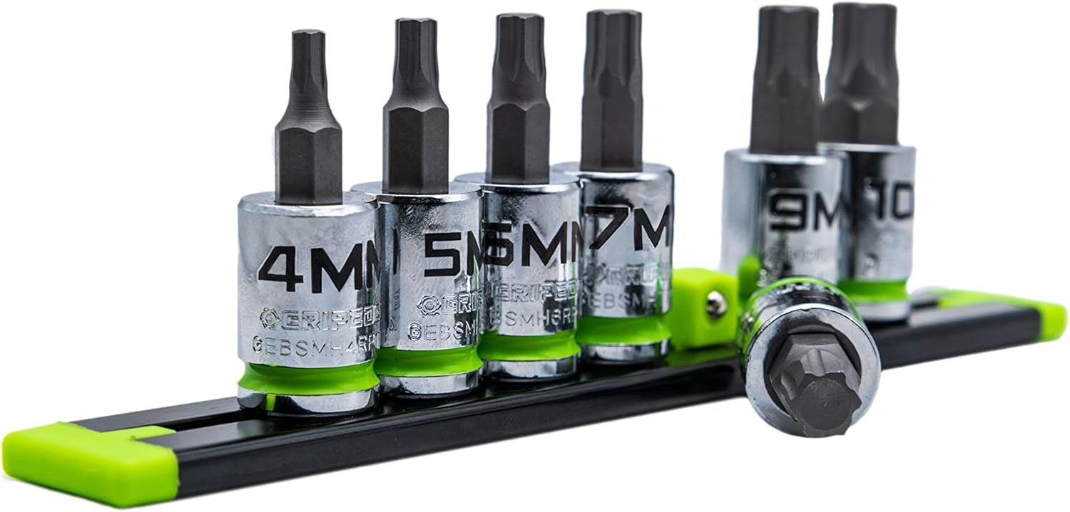 Grip Edge 7PC 3/8'' Dr Short Metric RPT Hex Driver Set Amazon.ca