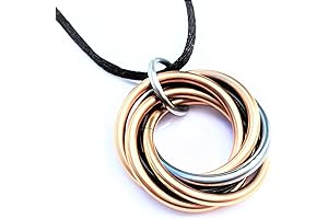 Mobii Necklaces Eclipse Pendant with Fidget Infinity Loop