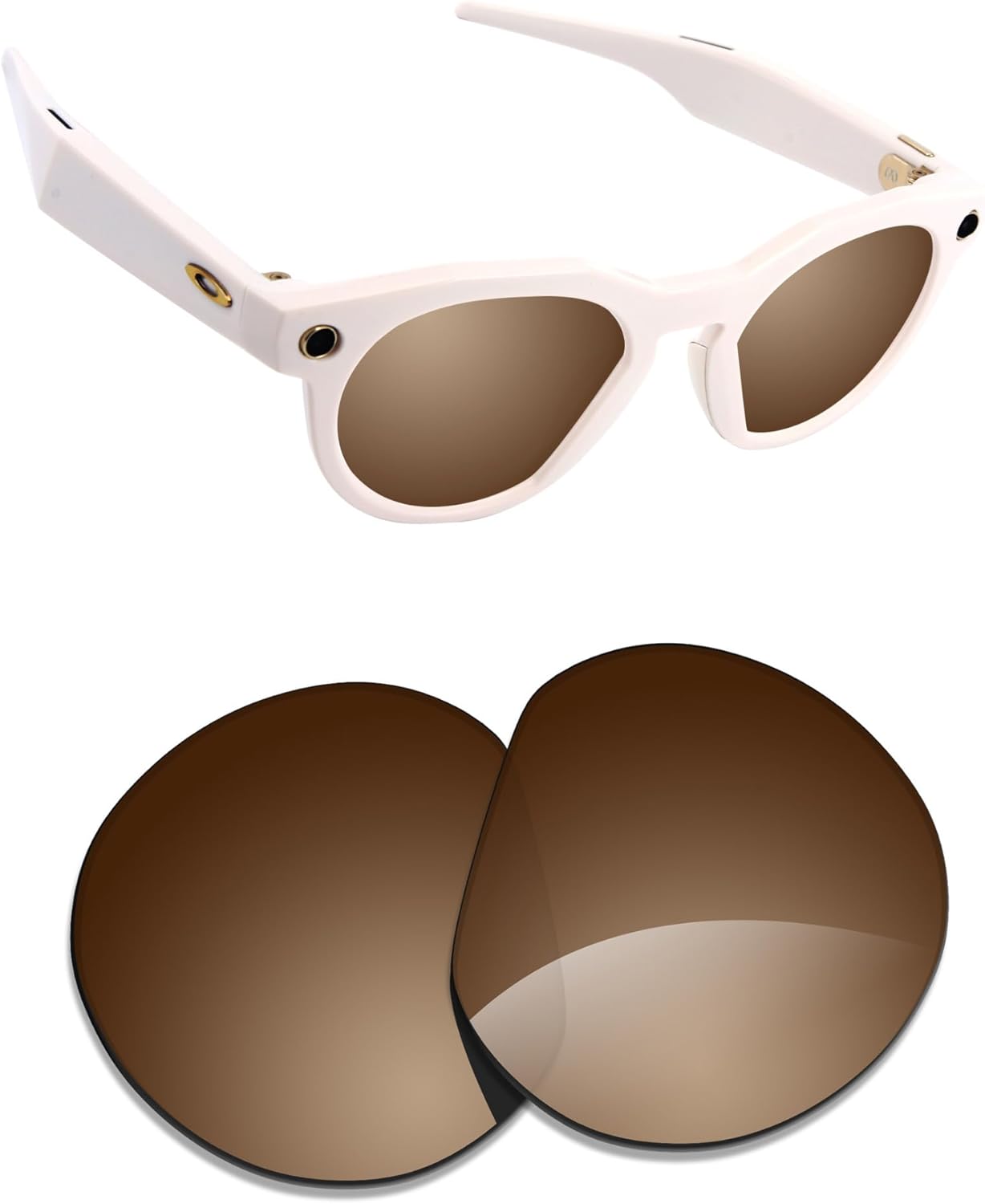 Alphax Polarized Replacement Lenses for Oakley Meta HSTN OW8002-51mm Smart Glasses- Options