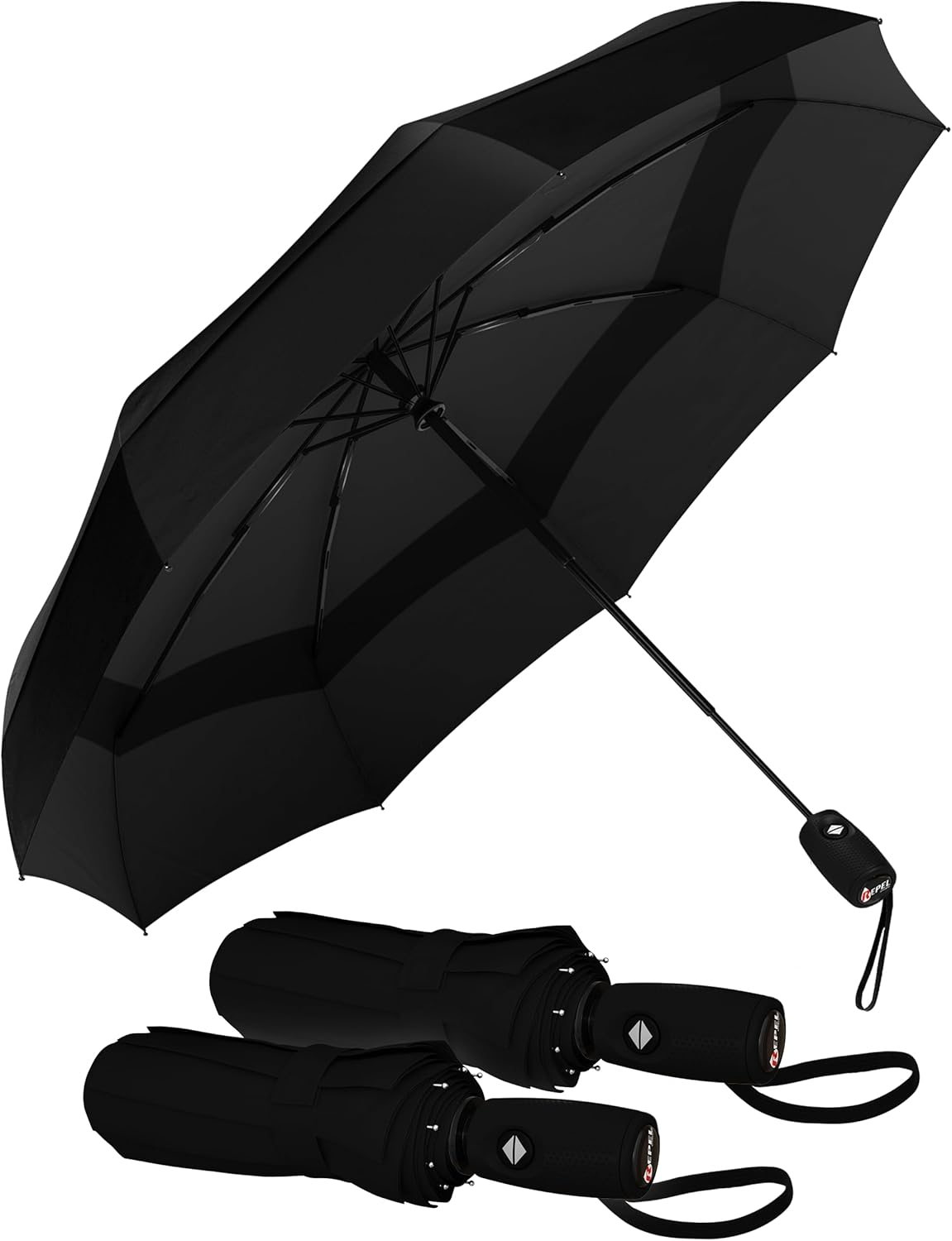 Black - Travel Umbrella (2 Pack)