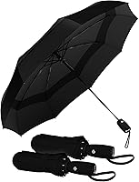 Vista 61 de REPEL Windproof Travel Umbrella - Compact & Withstands Winds up to 85MPH , Strongest Premium Auto Folding Umbrella for Rain and Sun - Durable, Light