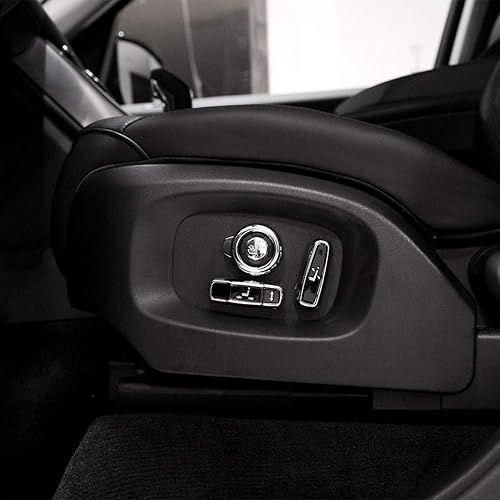 Miniatura 4 de CHEYA Cubierta de botón de ajuste de asiento ABS para Land Rover Range Rover SportVelarEvoqueDiscovery 5