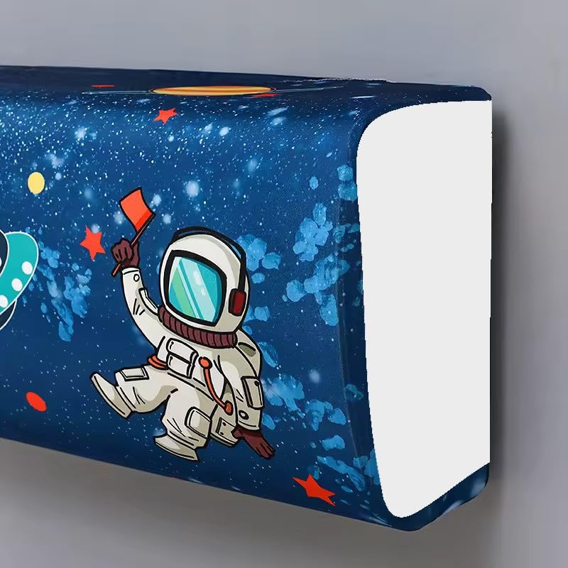 Image of DARSHANAM WORLD Beatiful Designer Ac Cover / / Cutest Printed Air Conditioning Dust Cover For Indoor & All Type AC Split Covers / / Colorfull Folding Designer Ac Cover (Star Night Light 1.5 Ton)