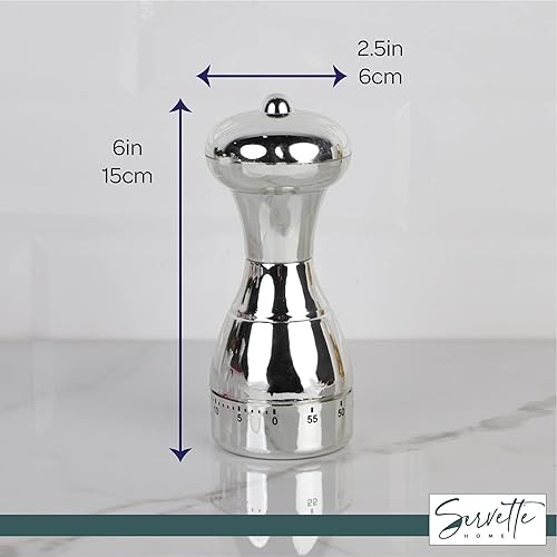 Miniatura 5 de Temporizador de huevos - Temporizador de cocción con alarma mecánica - Temporizador de molino de pimienta