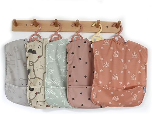 Miniatura 3 de modernKIDS Babero sin mangas para niñas y niños  Babero impermeable para bebé  Bata de bebé para comer  Babero delantal con bolsillo