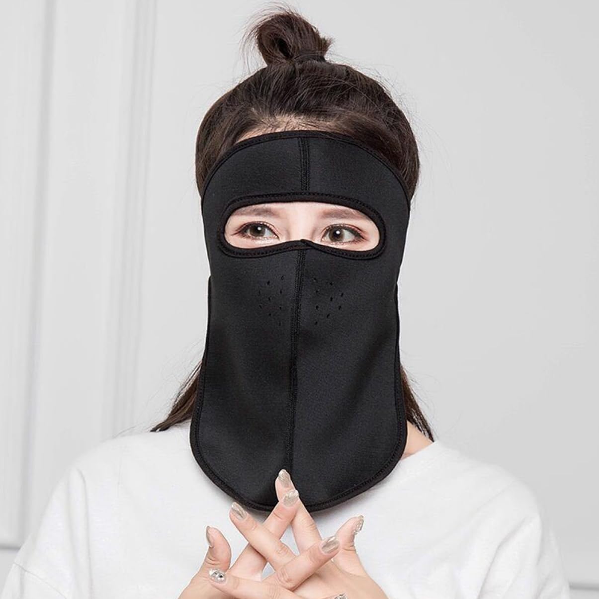 Anneome Summer Mask Set 4pcs Uv Protection Masks Cycling Neck Gaiter Face Covering Random Color