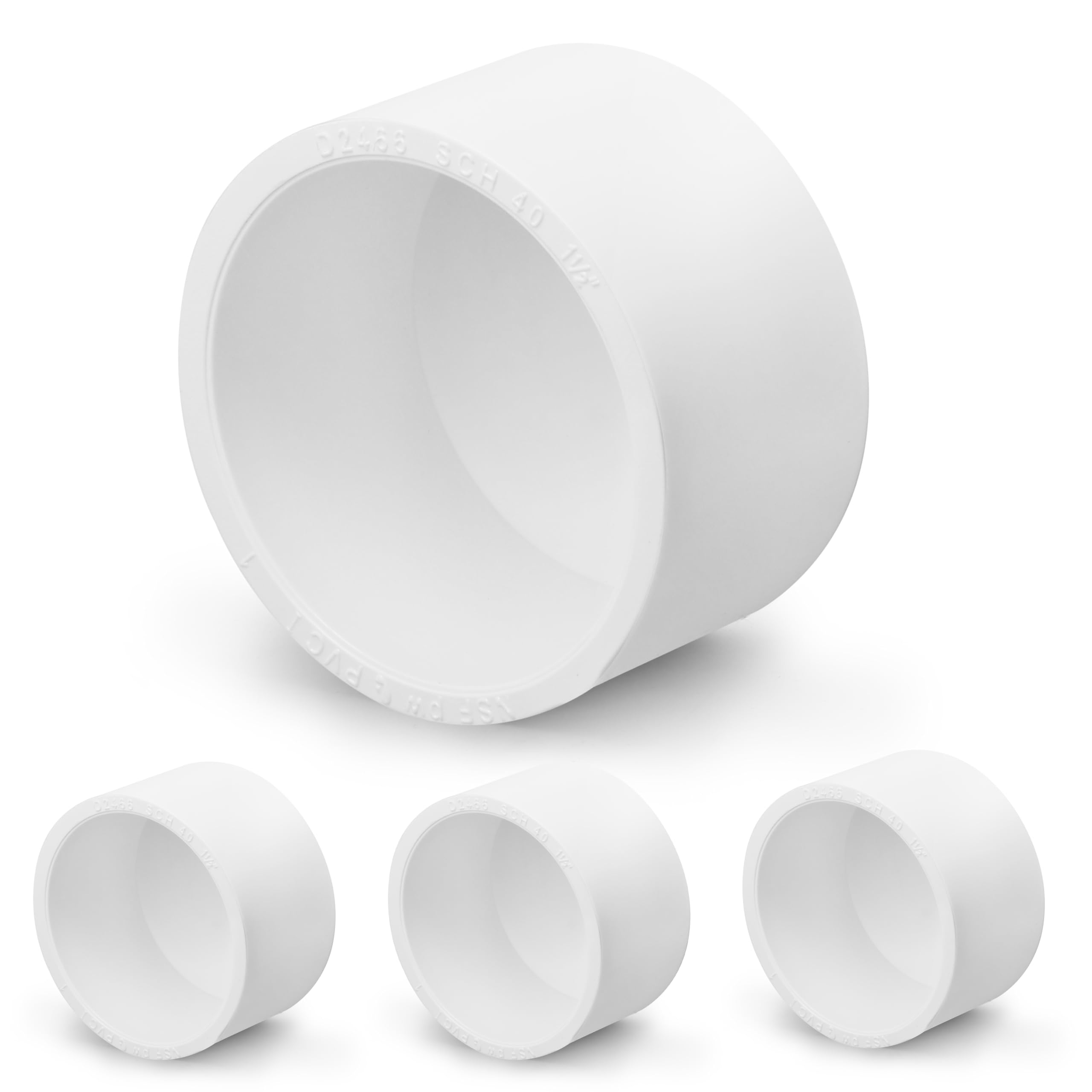 MARC＆LONA Element Piping Cap Amazon.com: SCH40 PVC Cap 1-1/2 Inch - Fit Standard 1-1/2