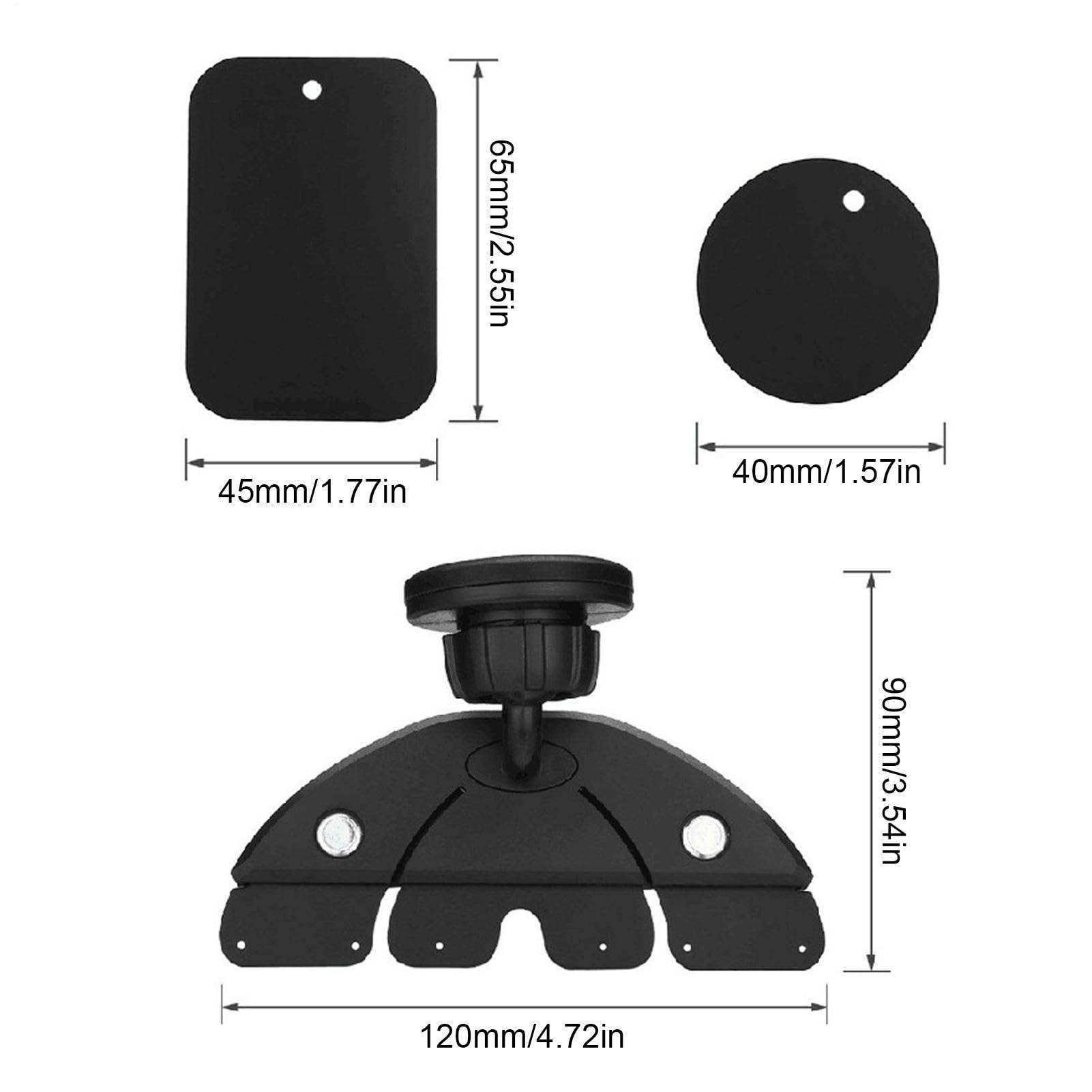 Soporte Magnético para Coche Móvil Soporte Giratorio para Smartphone | Base Navegador GPS De Coche Para Conductores Mujeres Viaje Diario Compartido Todoterrenos Autocaravanas Carretera