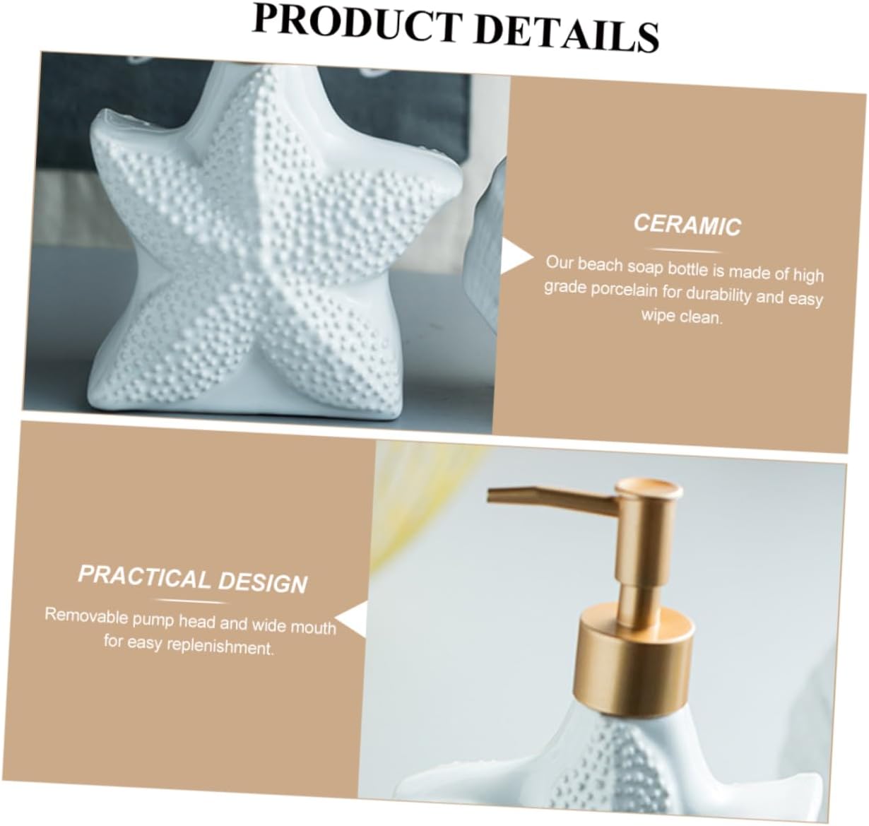 Nordic Style Ceramic Lotion Dispenser Bottle Pump White Ceramic Shampoo Container for Bathroom