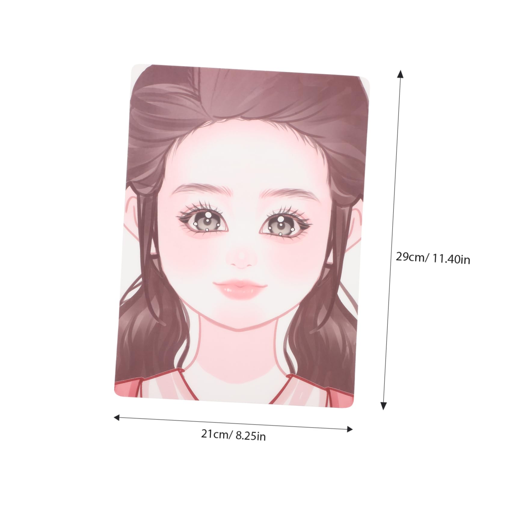 Homoyoyo Face Paint Board Face Painting Practice Board Reusable Makeup Practice Mold Washable Pet Material