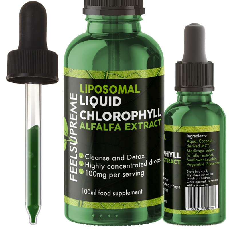 Buy Liquid Chlorophyll Drops for Water Supplement Concentrate 100