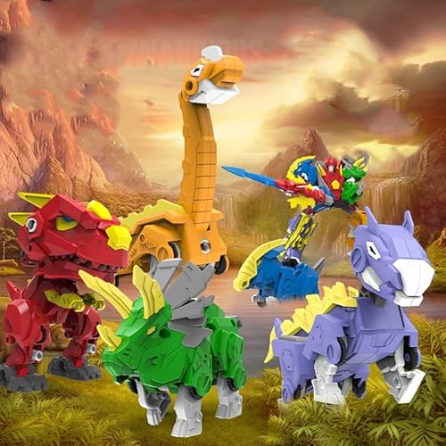 Stoulkd Dinosaur Toys Robot Action Figures Deformation 5-In-1 Dragon Take Apart Toys For Boys And Girls Ages 6-12 #TOP1
