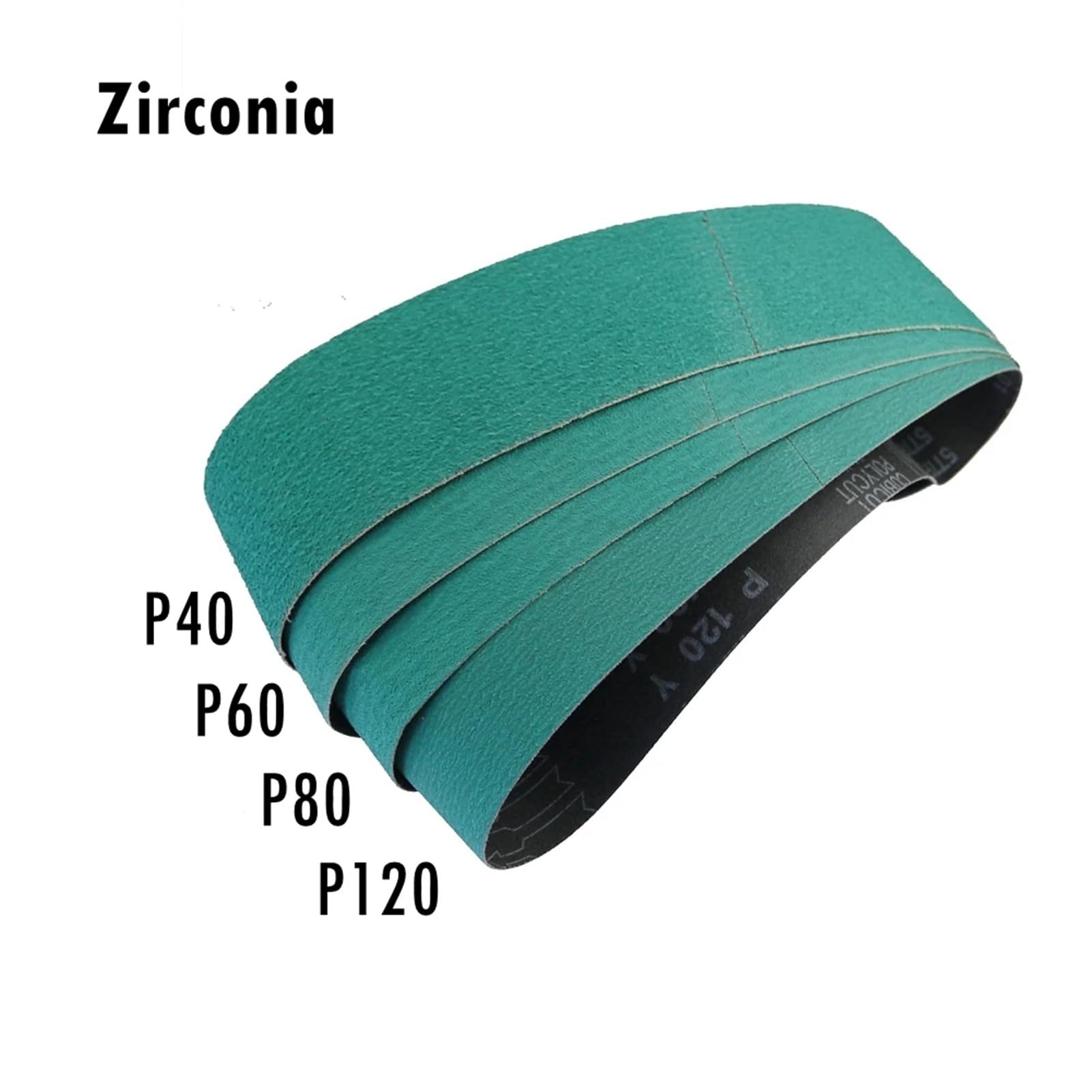 4-częściowy zestaw pasów szlifierskich do twardego metalu i drewna. Uniwersalny ekran szlifierski do różnych materiałów(P60x790x50mm)