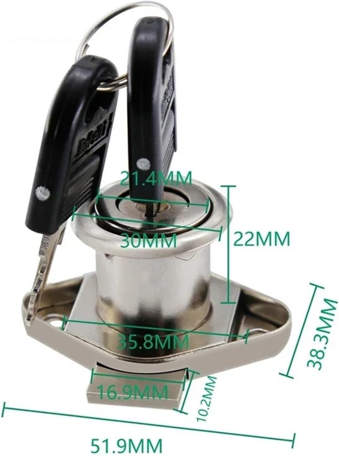 Office Cabinet Drawer Lock Cabinet Locker File Cabinet Tongue Lock Furniture Hardware MA090 1Pcs