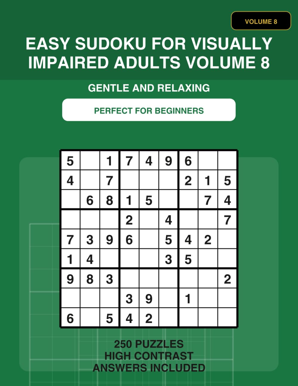 Large Print Easy Sudoku for Seniors: 250 Simple Brain Training Puzzles for Beginners | Big, Easy-to-Read Grids with Solut