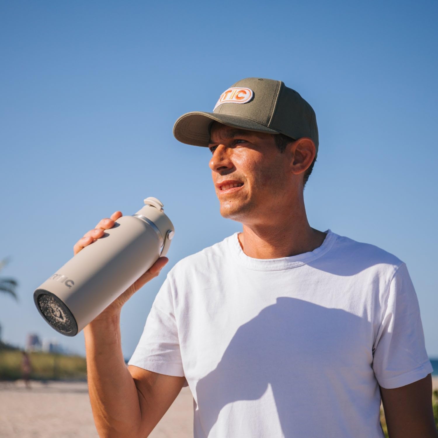 RTIC 32oz Outback Water Bottle, Ceramic Lined, Insulated, Stainless Steel, Double Wall Vacuum-Insulation, Leak-Proof Lid, BPA-Free Water Flask Hiking, Running, Sports, Outdoor, Beach - Image 6