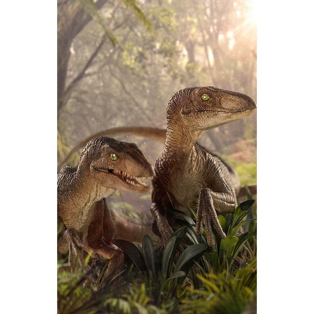 Statue Jurassic Park – Deux Raptors 1/10 Deluxe Art Scale – Iron Studios Neuve