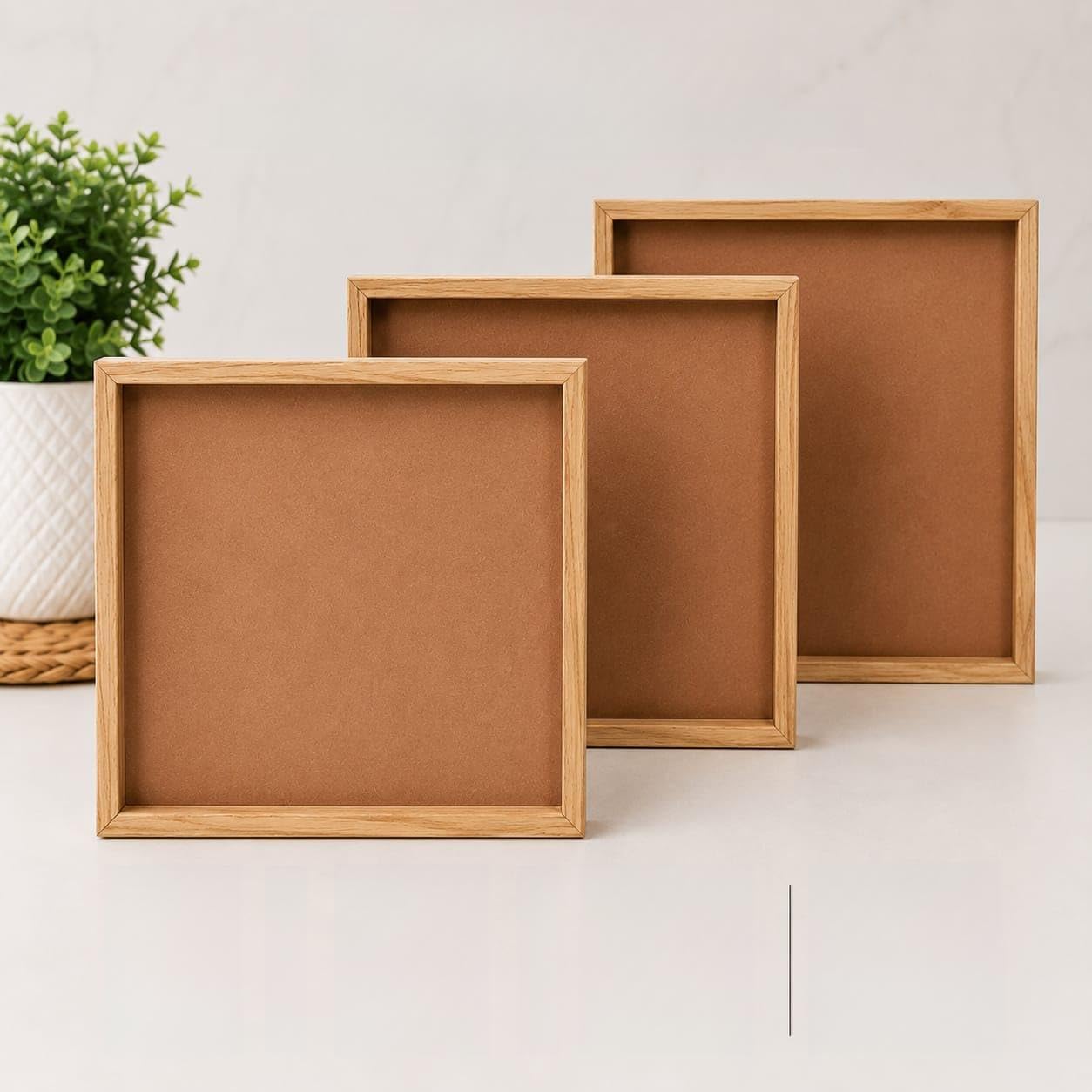 EmbroArtStudio Wooden Resin Art Base Board 24.1x24.1x2.5 cm | Square MDF with Wood Frame, DIY Epoxy & Geode Art, Pack of 3-image-31