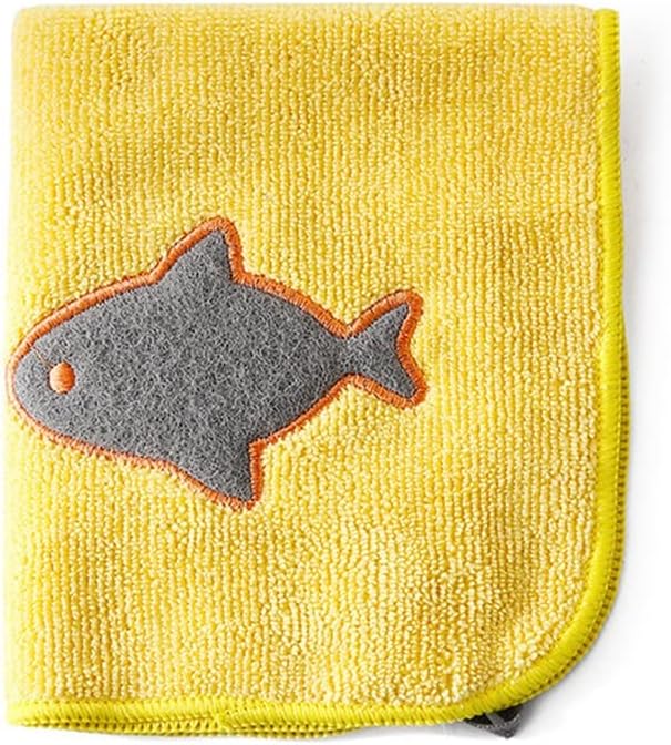 4 Pieces of Kitchen Hanging Dishcloths Absorbent Scouring Pads Rags Towel for Household Use
