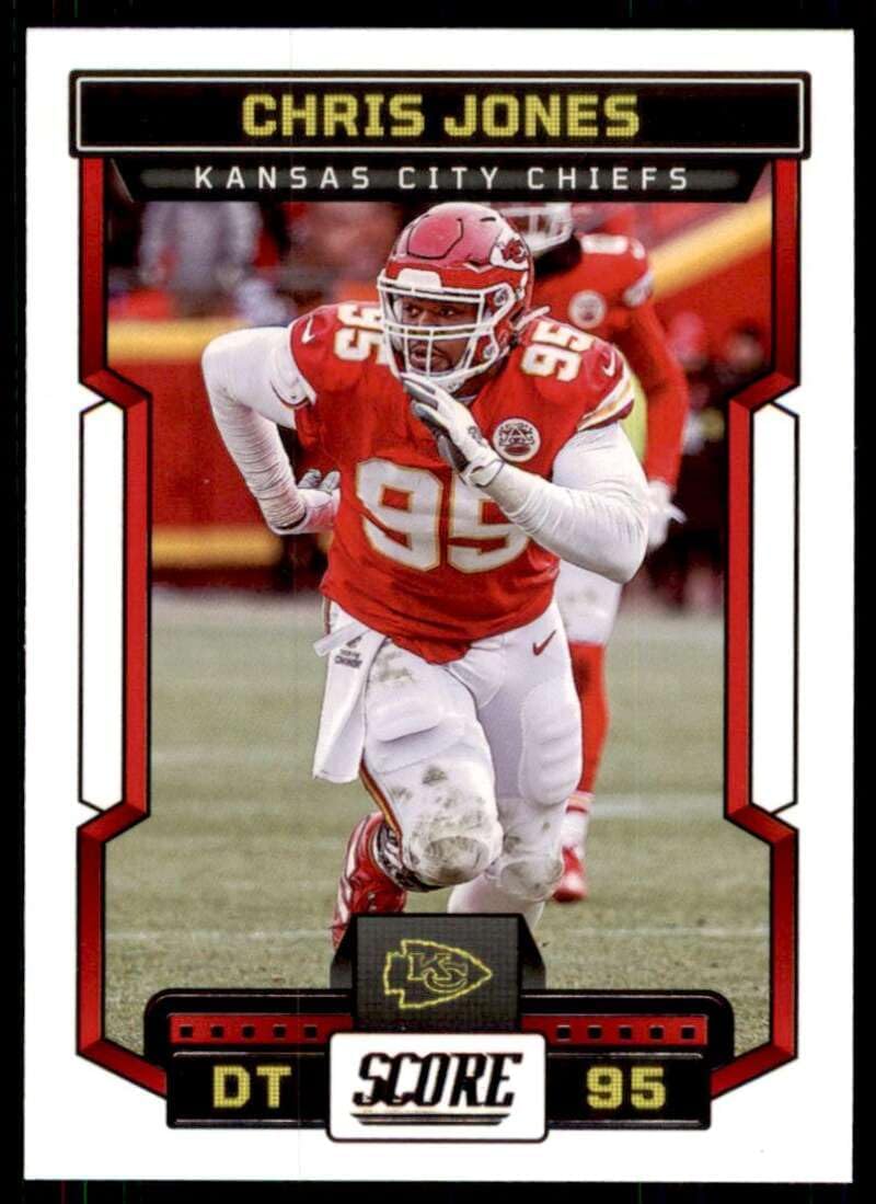 2023 Score #126 Chris Jones NM-MT Kansas City Chiefs Football Trading Card NFL