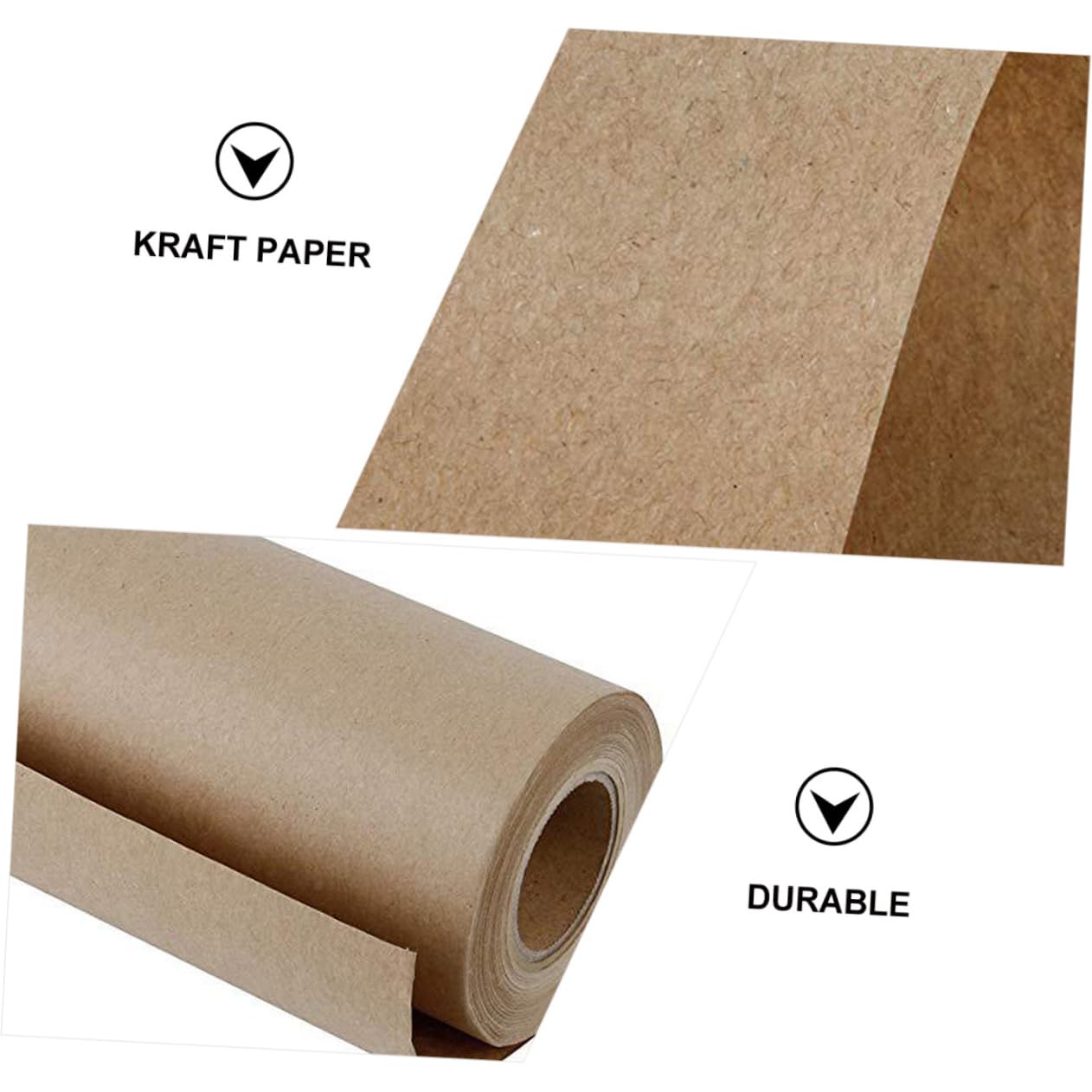 Parliky Braunes Kraftpapier Rolle Stärke für Basteln Geschenkverpackung und Blumenbouquets Sicheres Vielseitiges Packpapier für DIY Versand und Dekoration