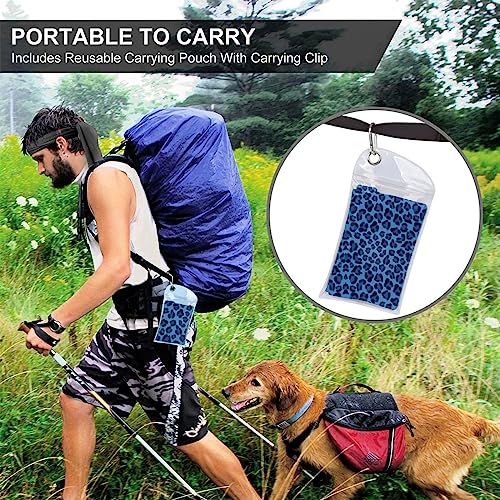Serviette microfibre à mousqueton compacte et légère pour sport