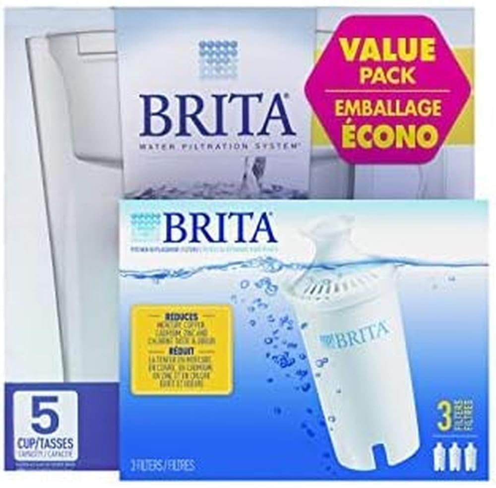 Brita Water Pitcher 4 Filters