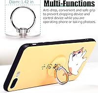 Vista 4 de EI Sonador - Soporte de anillo para teléfono celular, transparente (2 dorados)