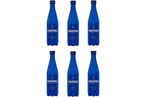 Saratoga Spring Water Transparently-Packaged for Refreshment