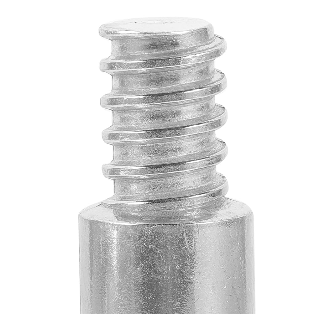 Adattatore Manico Scopa in Metallo con Estremità Filettata, Kit Riparazione Bastone Scopa Acciaio Inox 2 Pezzi