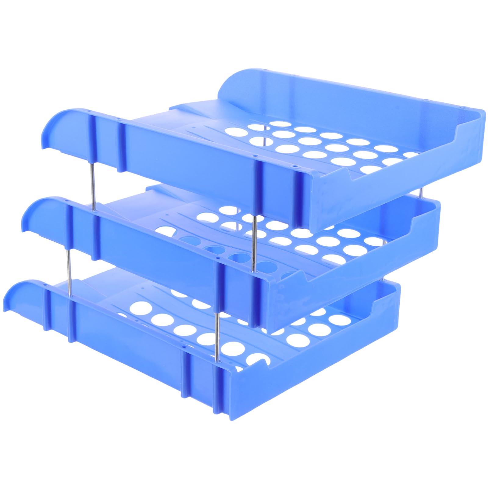 NUOBESTY organizzatore di file da scrivania Organizzatore da scrivania porta carta da ufficio mensola desk shelf vassoio carta per portadocumenti Blue