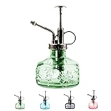 XXXFLOWER Glass Plant Mister Spray Bottle for Indoor Plant Spritzer Succulent Watering Bottle Green