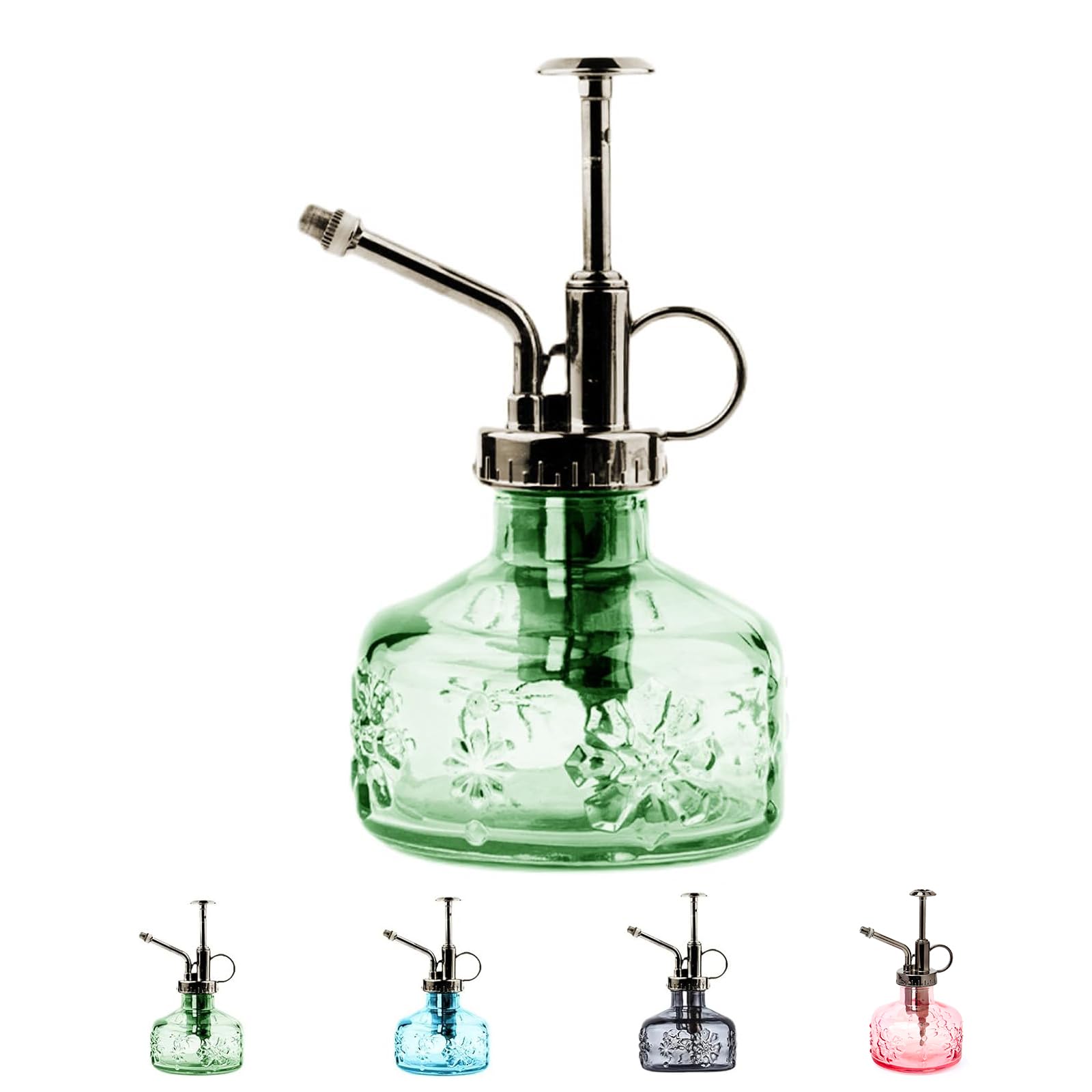 XXXFLOWER Glass Plant Mister Spray Bottle Green 180ml/6 oz