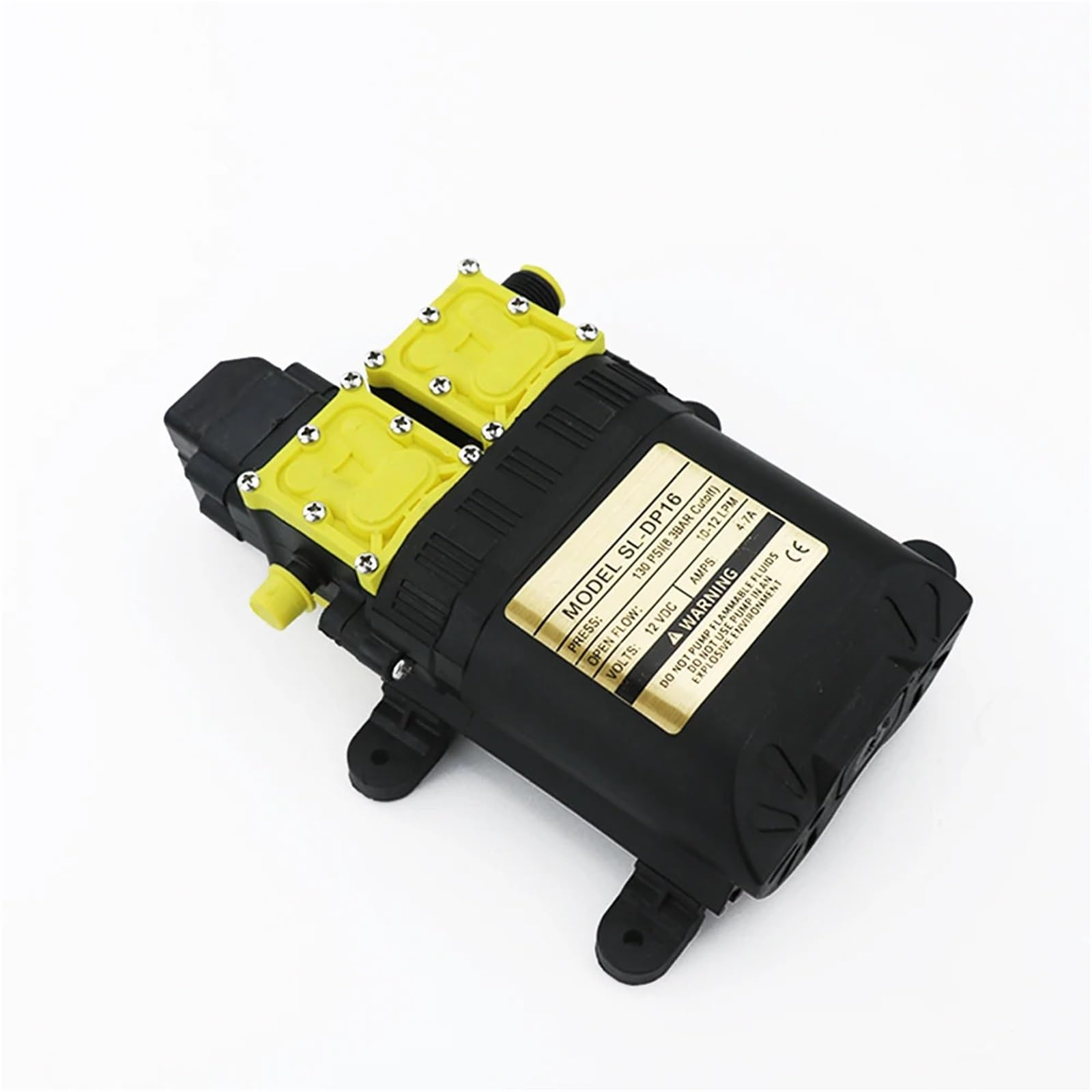 Pompa a membrana, Pompa elettrica for acqua agricola a membrana da 12 V CC, pompa a spruzzo automatica da 7 A e 10 l/min, pompa elettrica agricola a doppio nucleo
