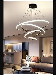 Lambadar Dörtlü Halka Model Sarkıt Modern Led Beya