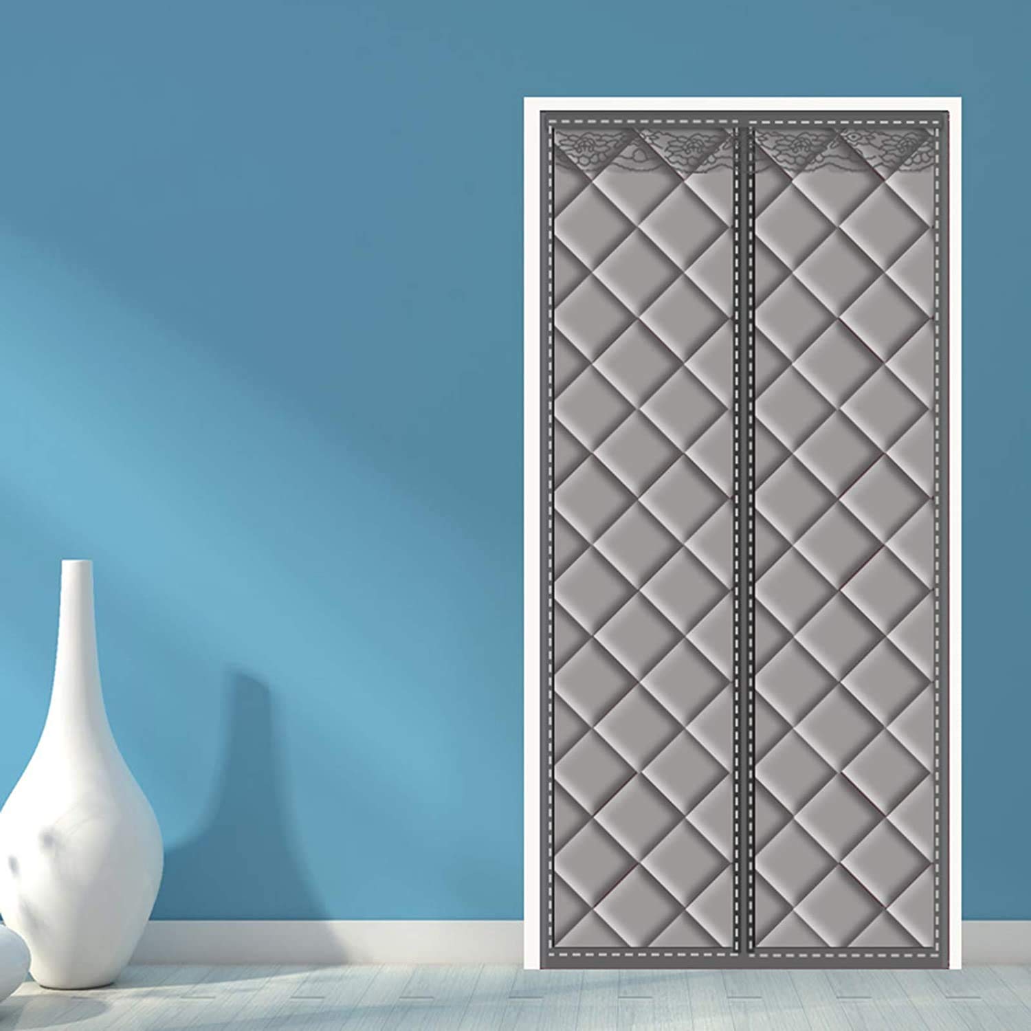 Porte D'écran Magnétique 80x210CM, Rideau Thermique Anti Froid et Isolant Phonique, Épaississant d'Hiver Pour Porte