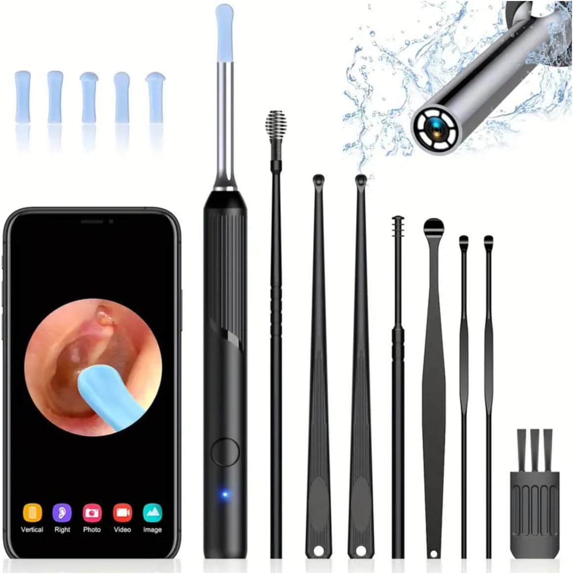 SEDLAV Ear Wax Removal Tool Camera, Earwax Removal Kit with Camera, Earwax Removal Tools, Earwax Camera 1080p, Ear Wax Removal Tool Camera (24)