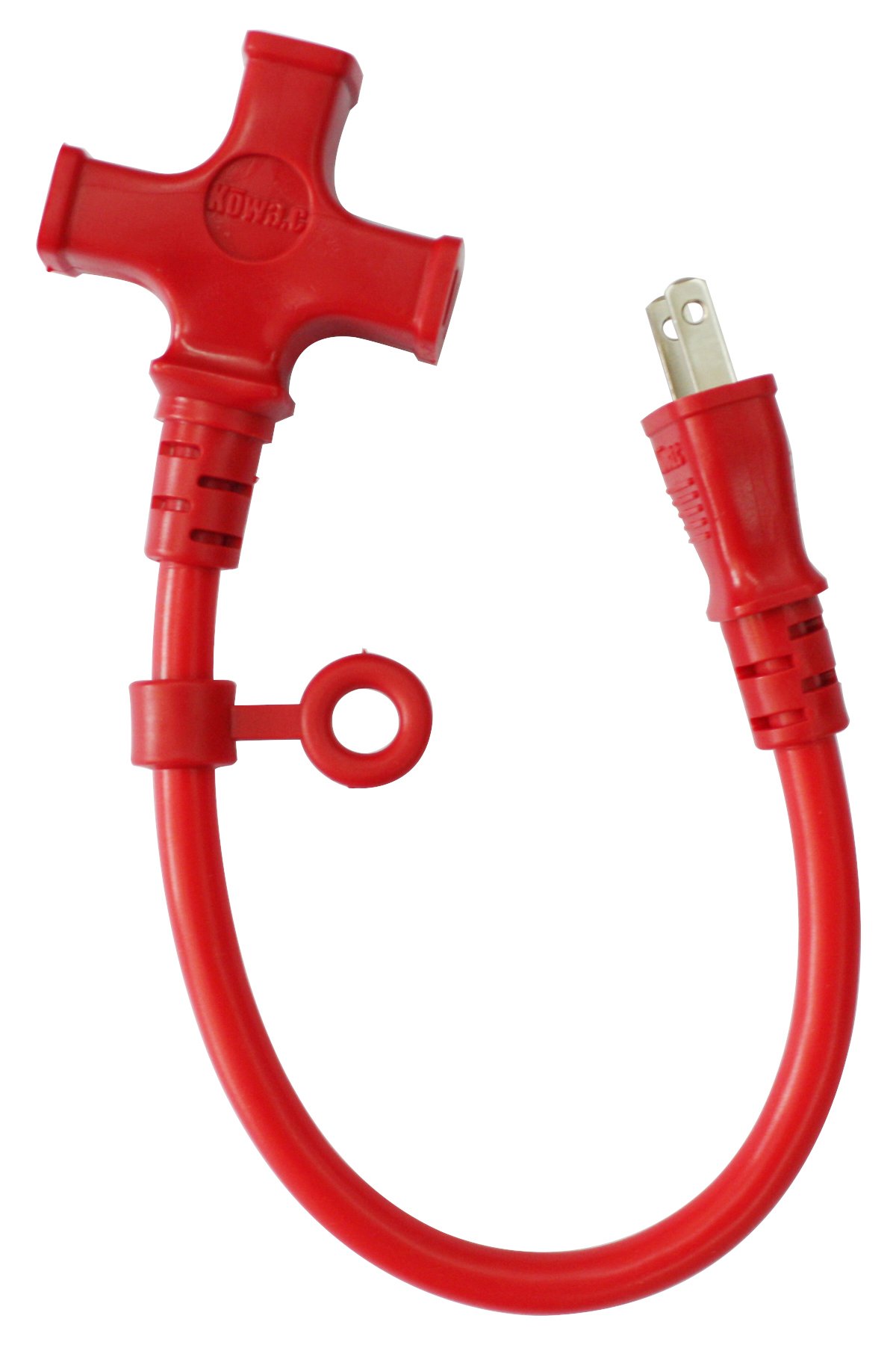 Amazon | kowa マルチショートタップ 15A・30cm 3ツ口 アカ KSM29-03