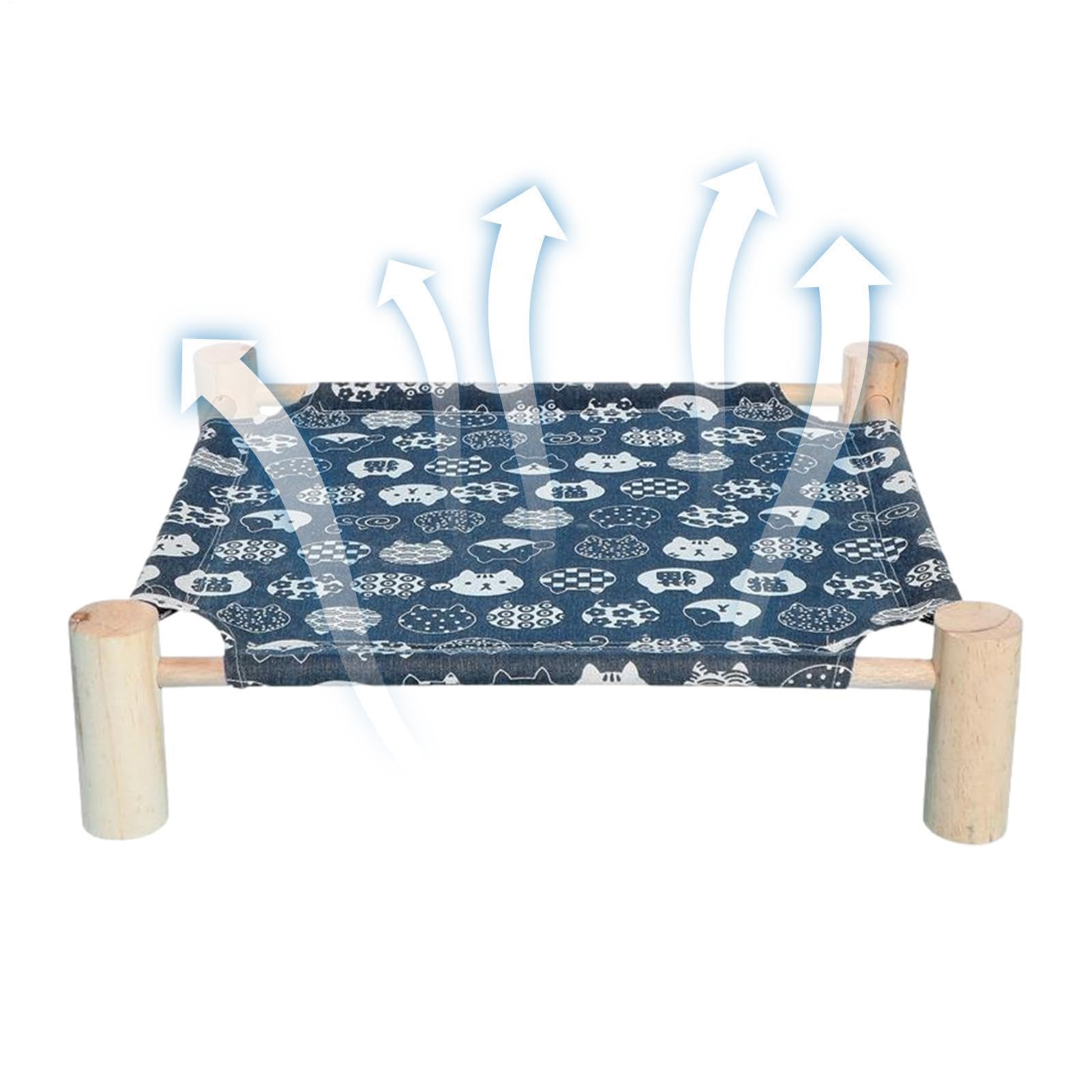 para mascotas elevadas, para gatos, muebles para gatos de interior, camas para mascotas elevadas independientes, hamacas para perros para dormir, refrescarse en verano, lavables, extraíbles