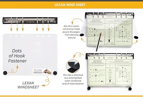 Miniatura 5 de Fundas tácticas para cuadernos con clip desmontable de 6 anillas (para papel de 6 orificios, 4 x 7 pulgadas), con hoja Lexan