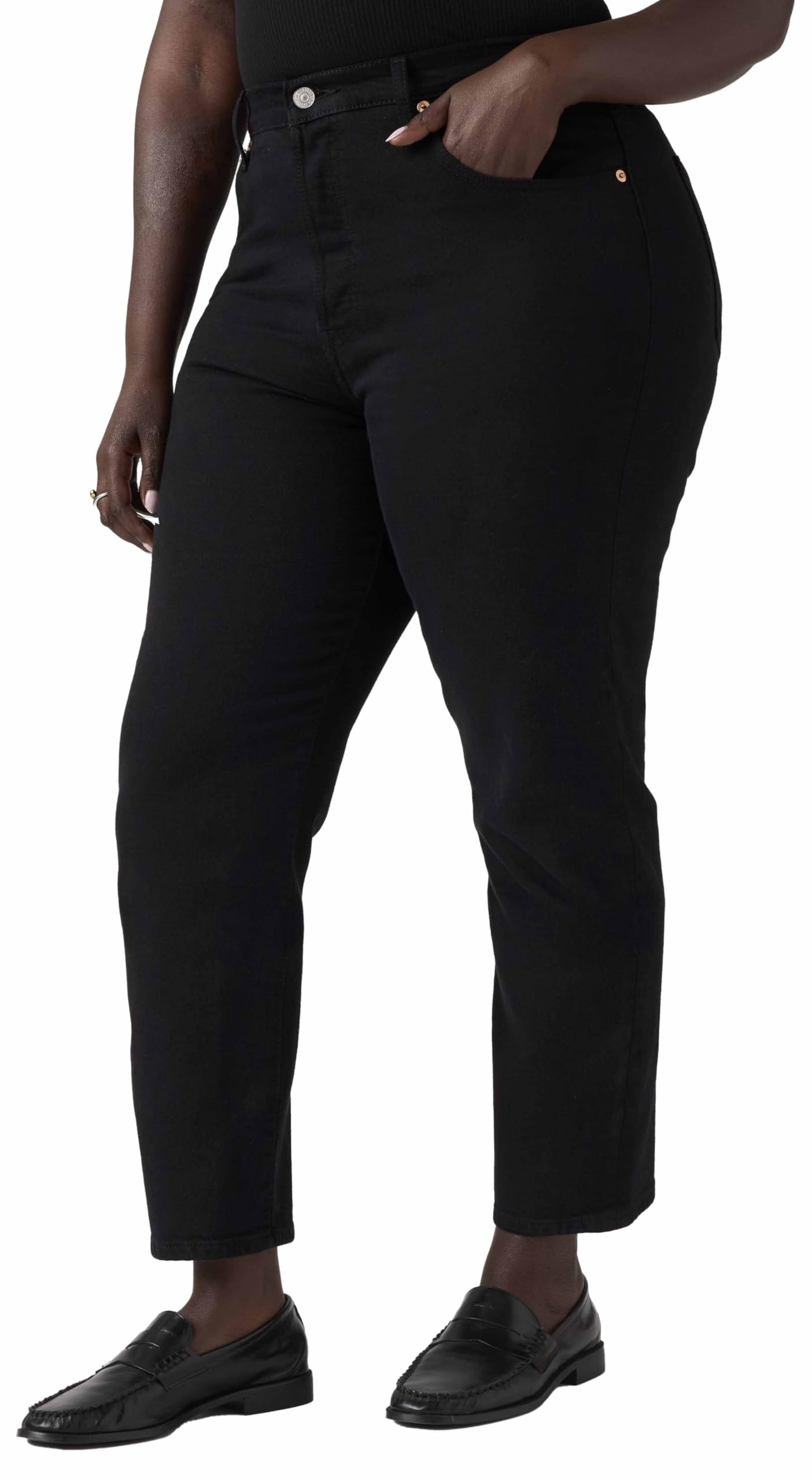 Levi's 501 Crop High Rise Straight Fit Damen Jeanshose