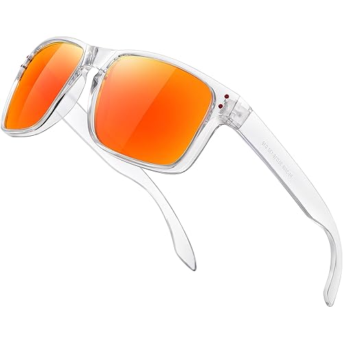 Polarized Sunglasses Men Womens - Retro Square Sun Glasses for Fishing Driving UV Protection