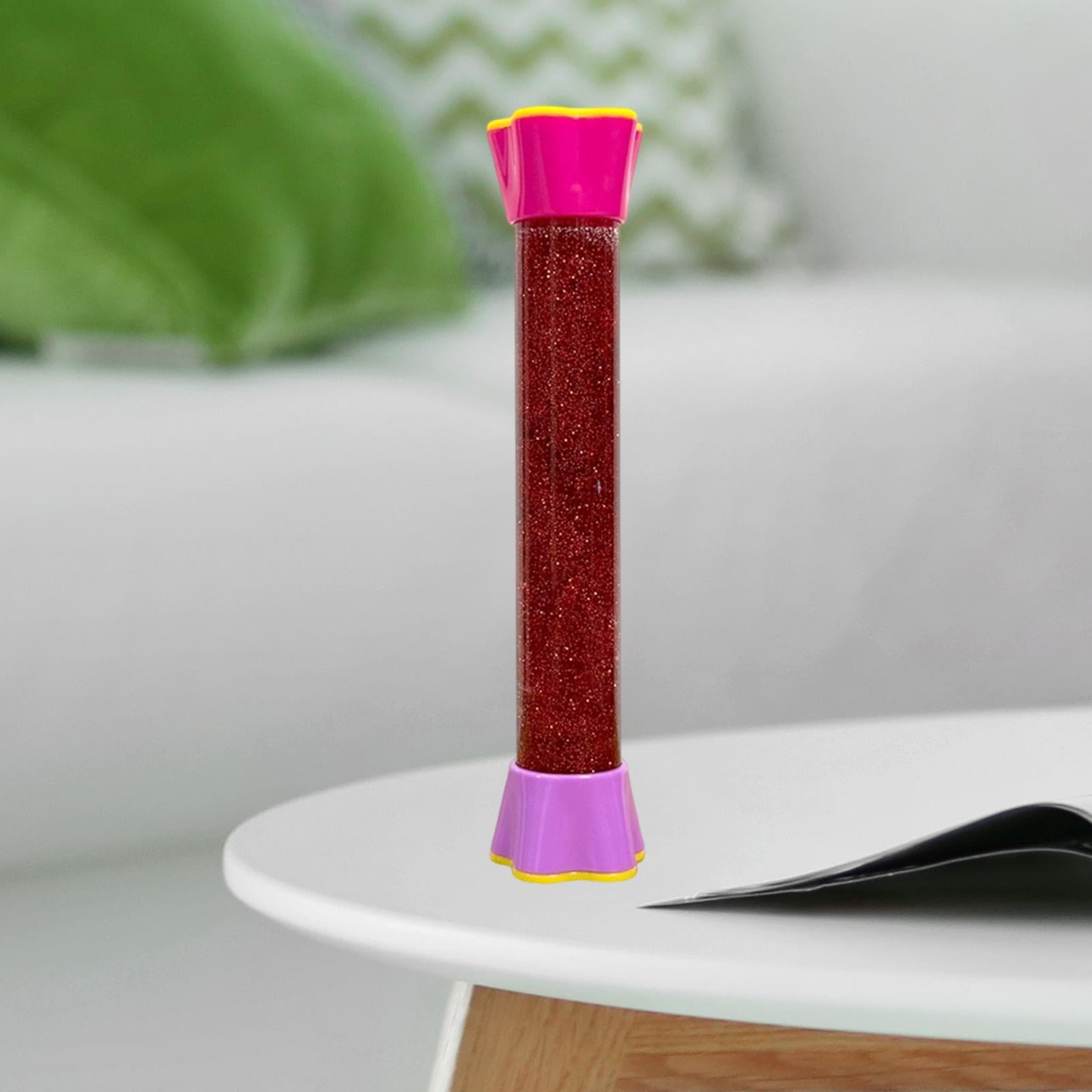 Flüssiger Bewegungs-Timer, sensorisches Spielzeug, visuelle Entspannungsuhr für Schreibtisch und Schlafzimmer, Rot